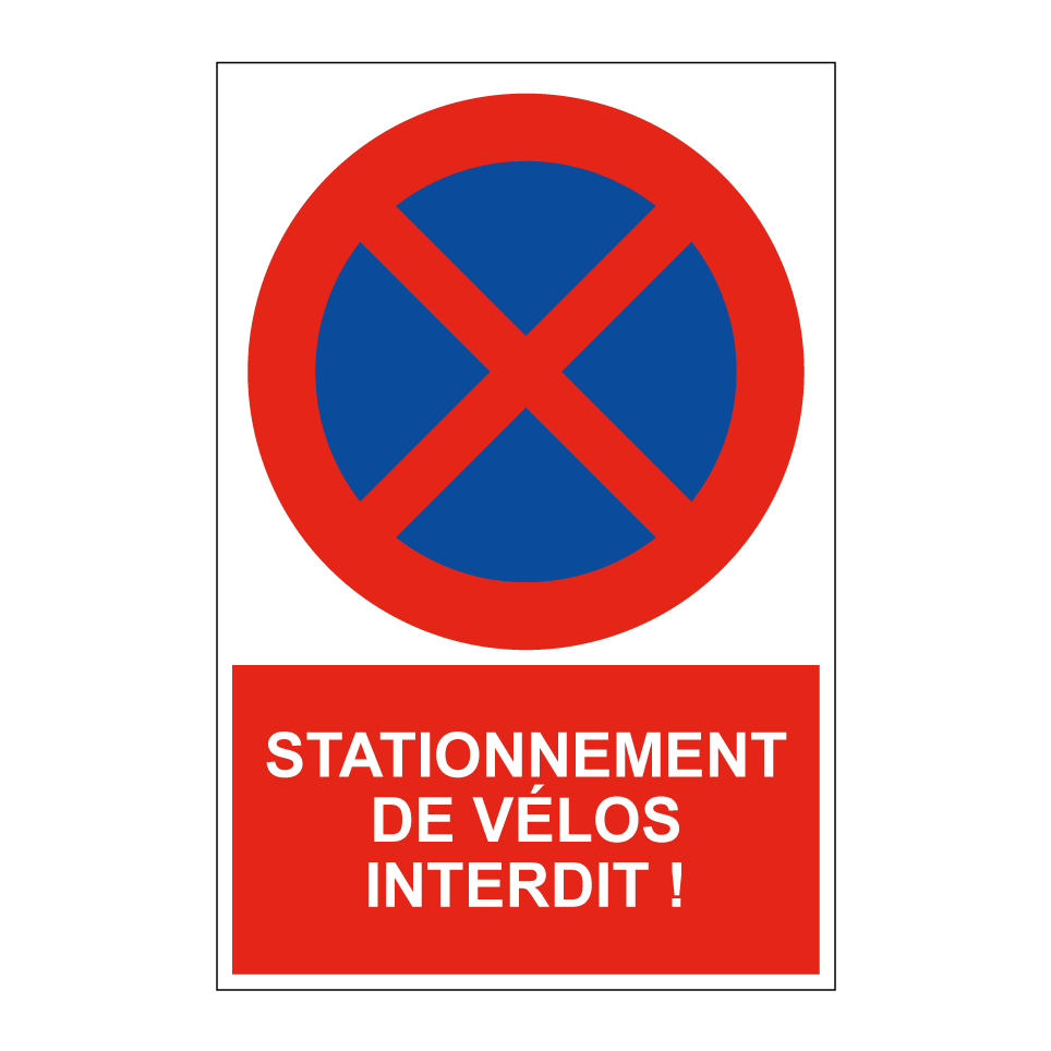 Stationnement de vélos interdit !