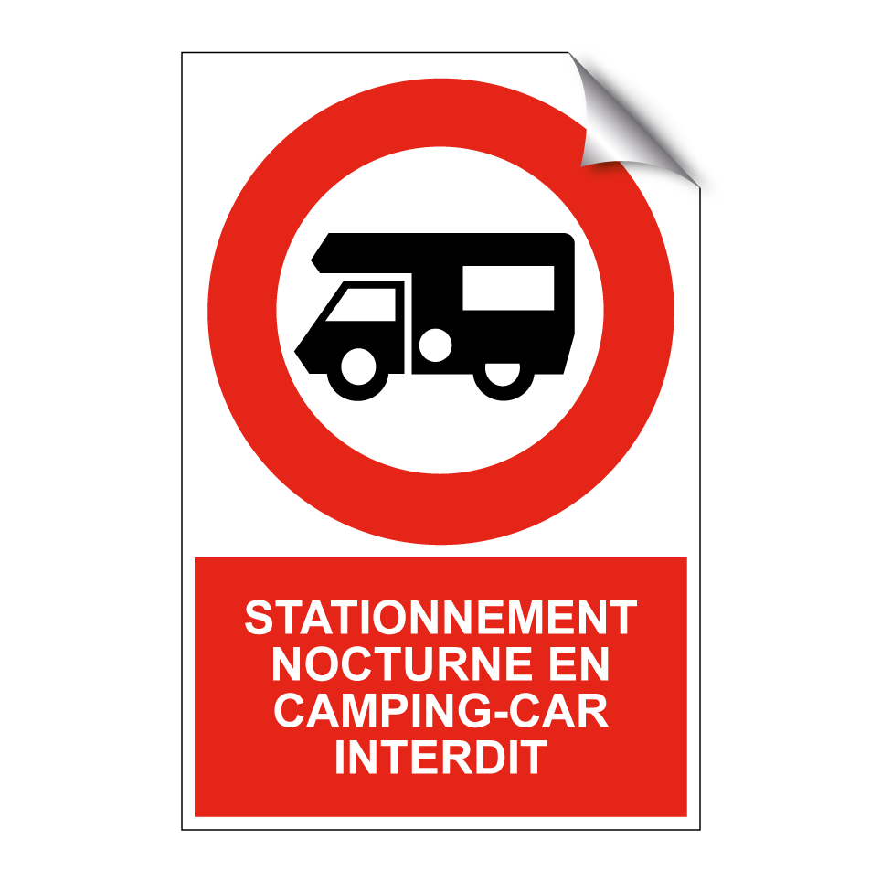 Stationnement nocturne en camping-car interdit
