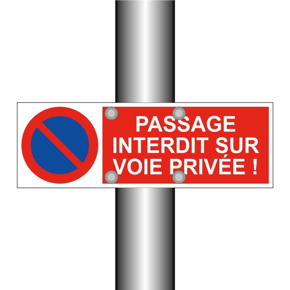 Passage interdit sur voie privée !