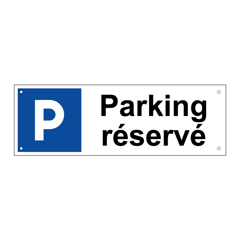 Parking réservé