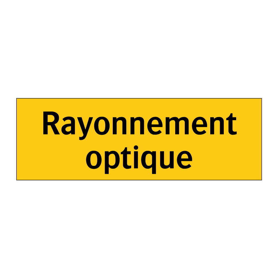 Rayonnement optique