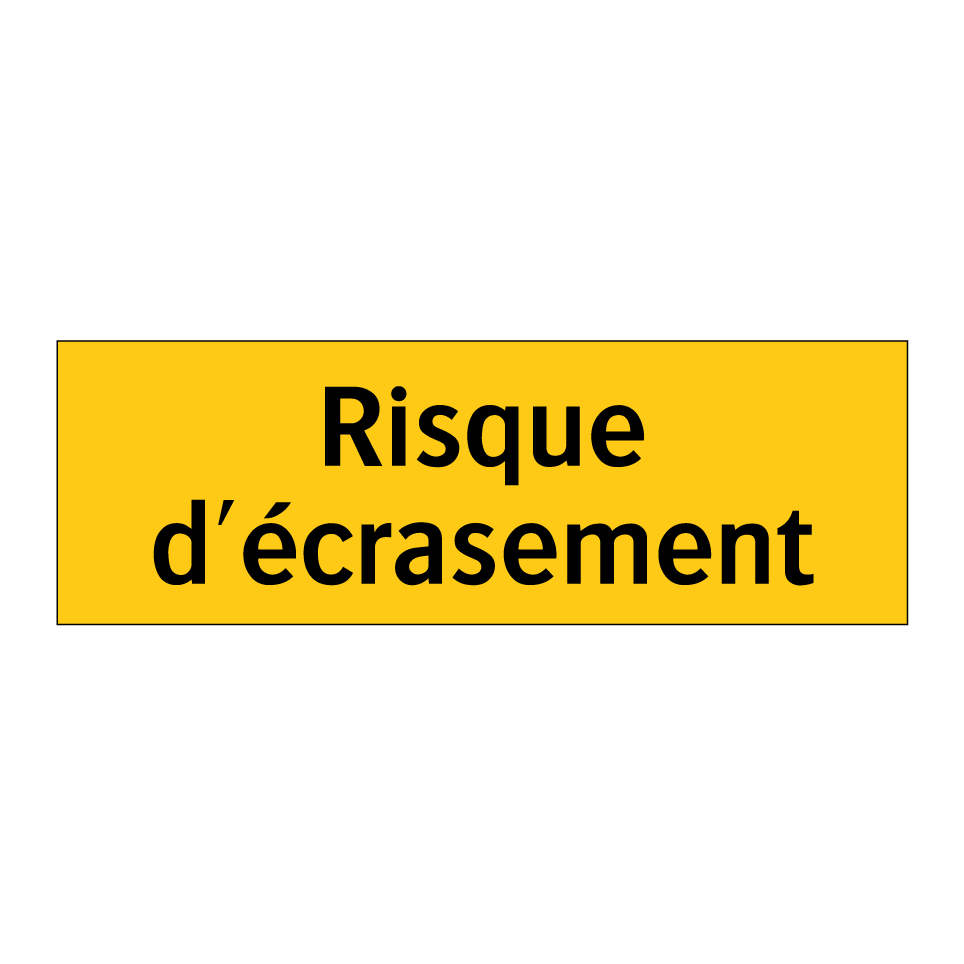 Risque d'écrasement