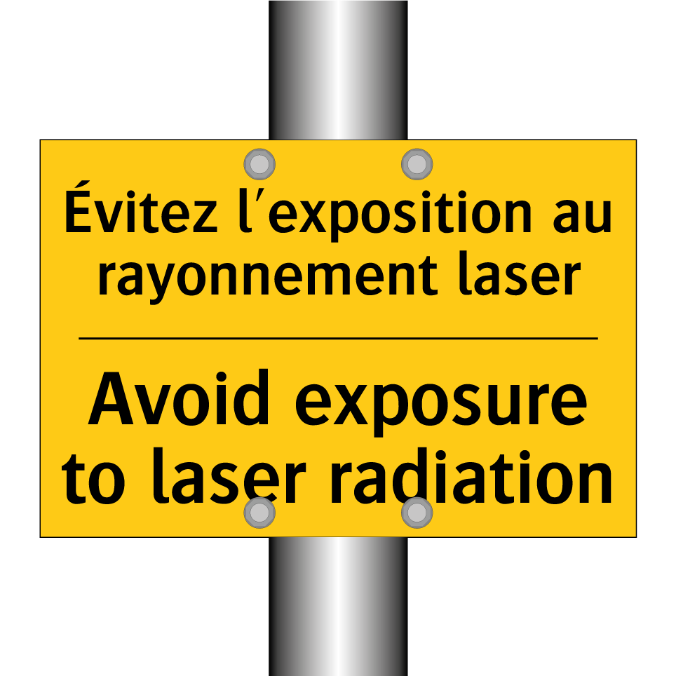 Évitez l'exposition au rayonnement /.../ - Avoid exposure to laser radiation /.../