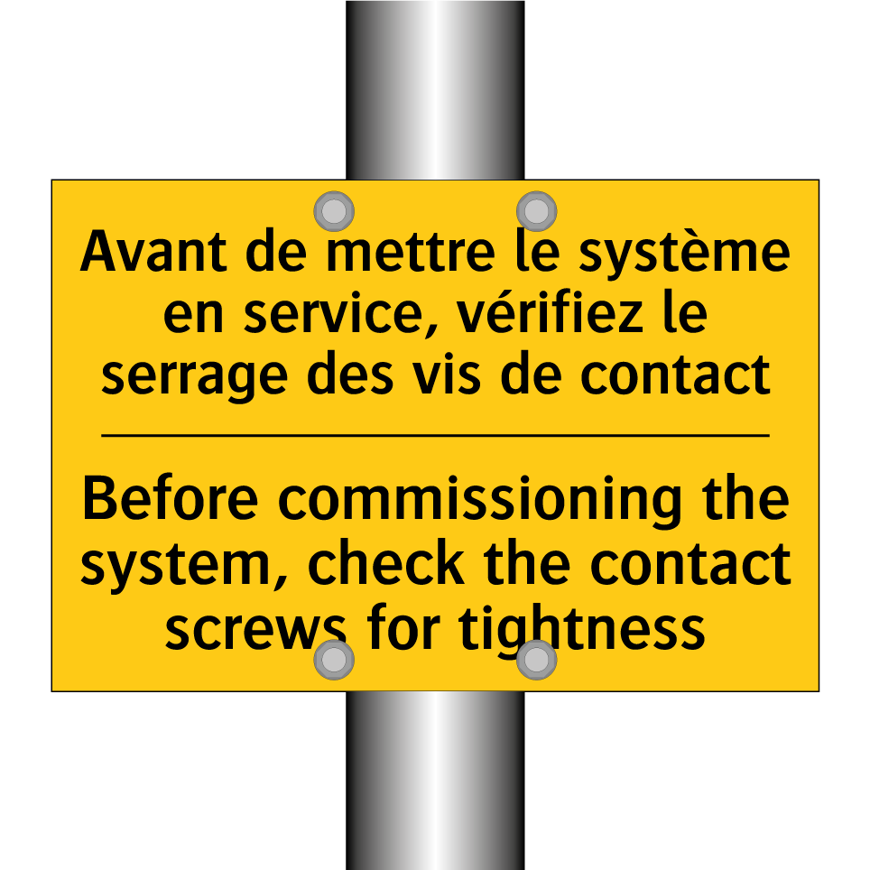 Avant de mettre le système en /.../ - Before commissioning the system, /.../