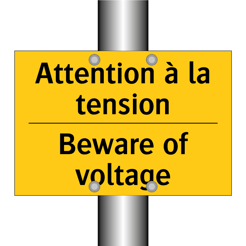 Attention à la tension - Beware of voltage