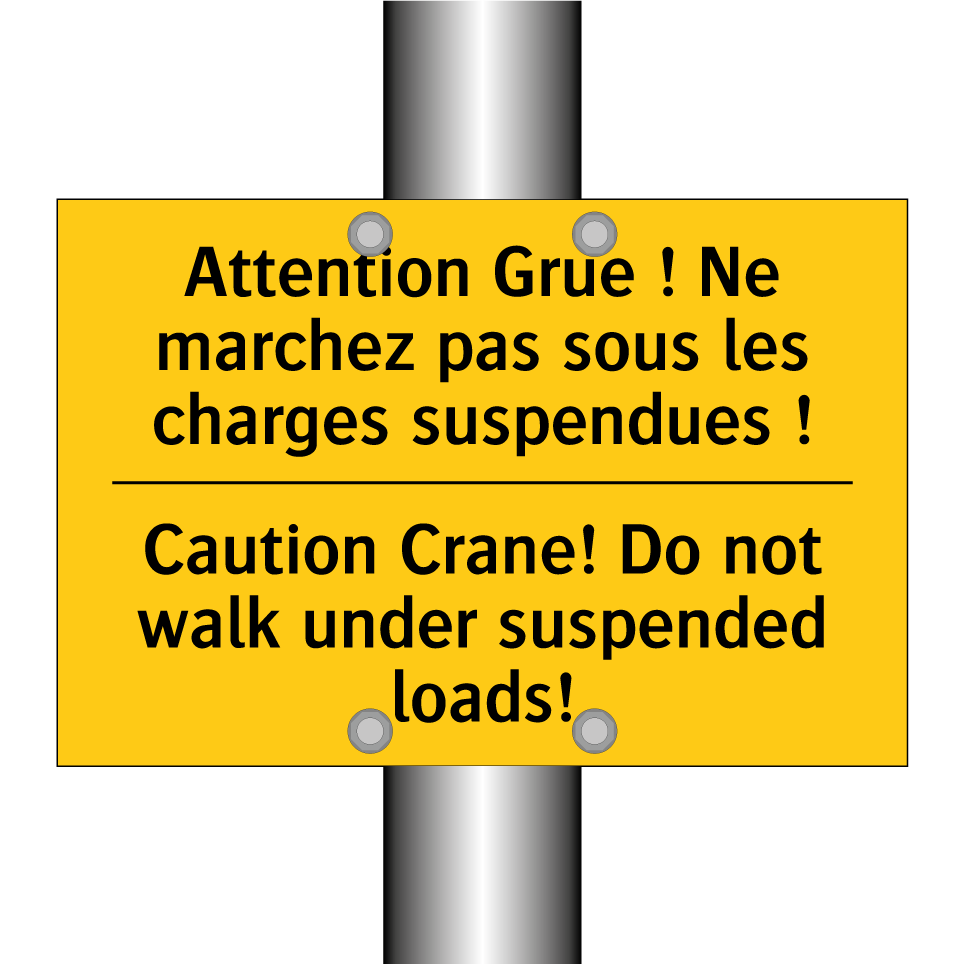 Attention Grue ! Ne marchez pas /.../ - Caution Crane! Do not walk under /.../