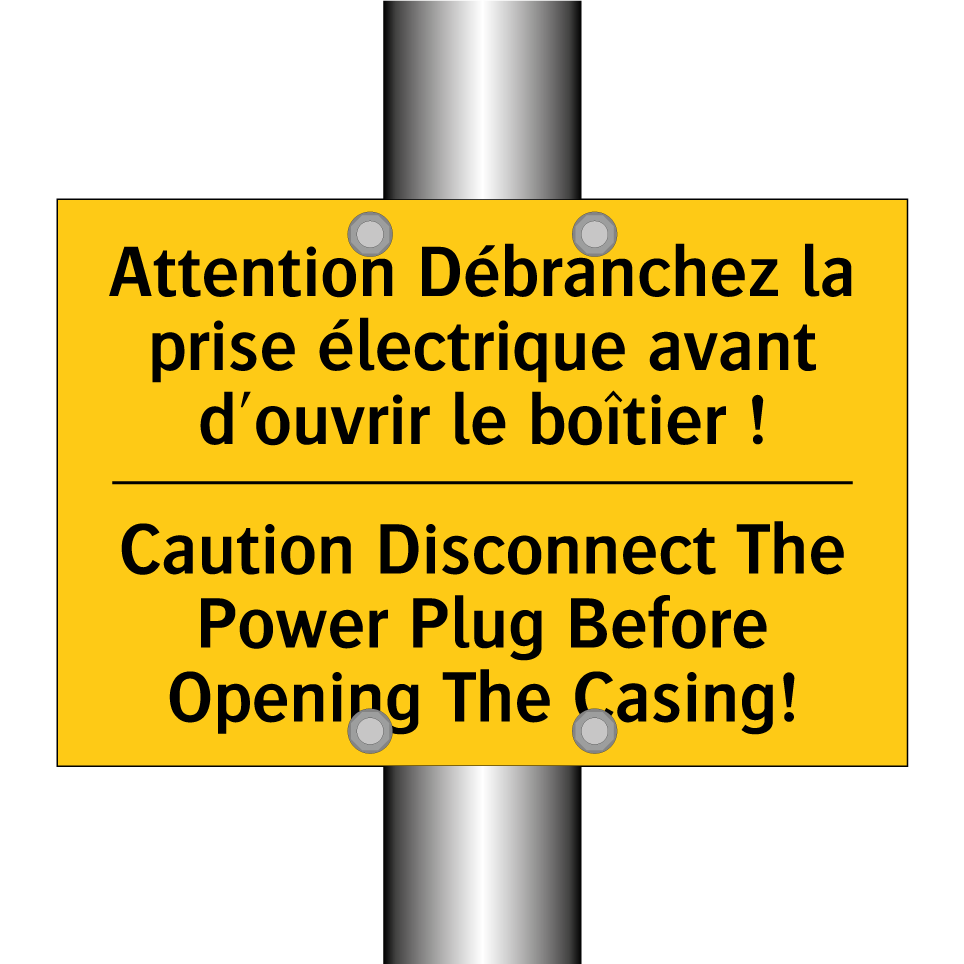 Attention Débranchez la prise /.../ - Caution Disconnect The Power Plug /.../