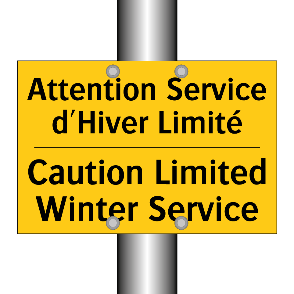 Attention Service d'Hiver Limité /.../ - Caution Limited Winter Service