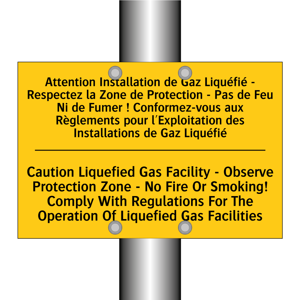 Attention Installation de Gaz /.../ - Caution Liquefied Gas Facility /.../