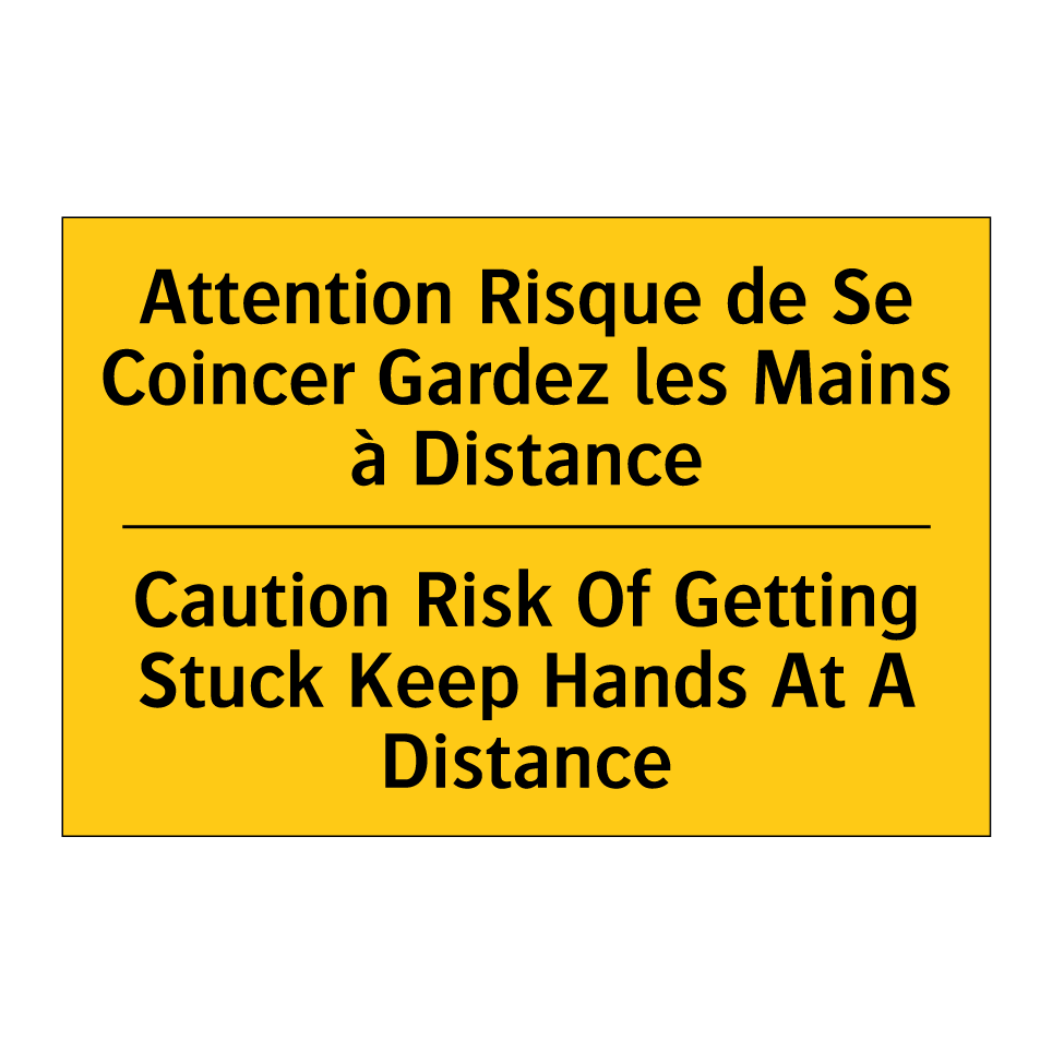 Attention Risque de Se Coincer /.../ - Caution Risk Of Getting Stuck /.../