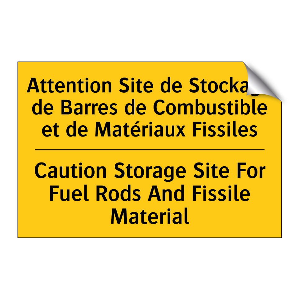 Attention Site de Stockage de /.../ - Caution Storage Site For Fuel /.../