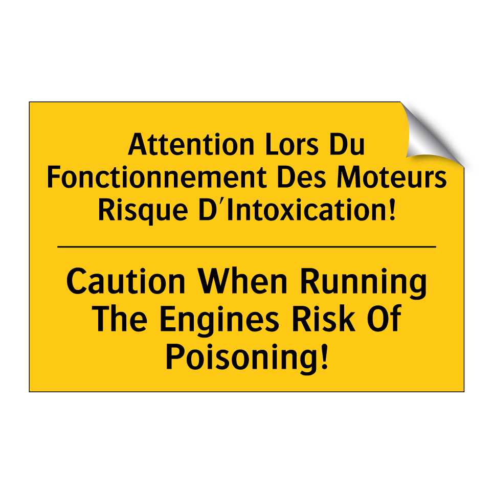 Attention Lors Du Fonctionnement /.../ - Caution When Running The Engines /.../