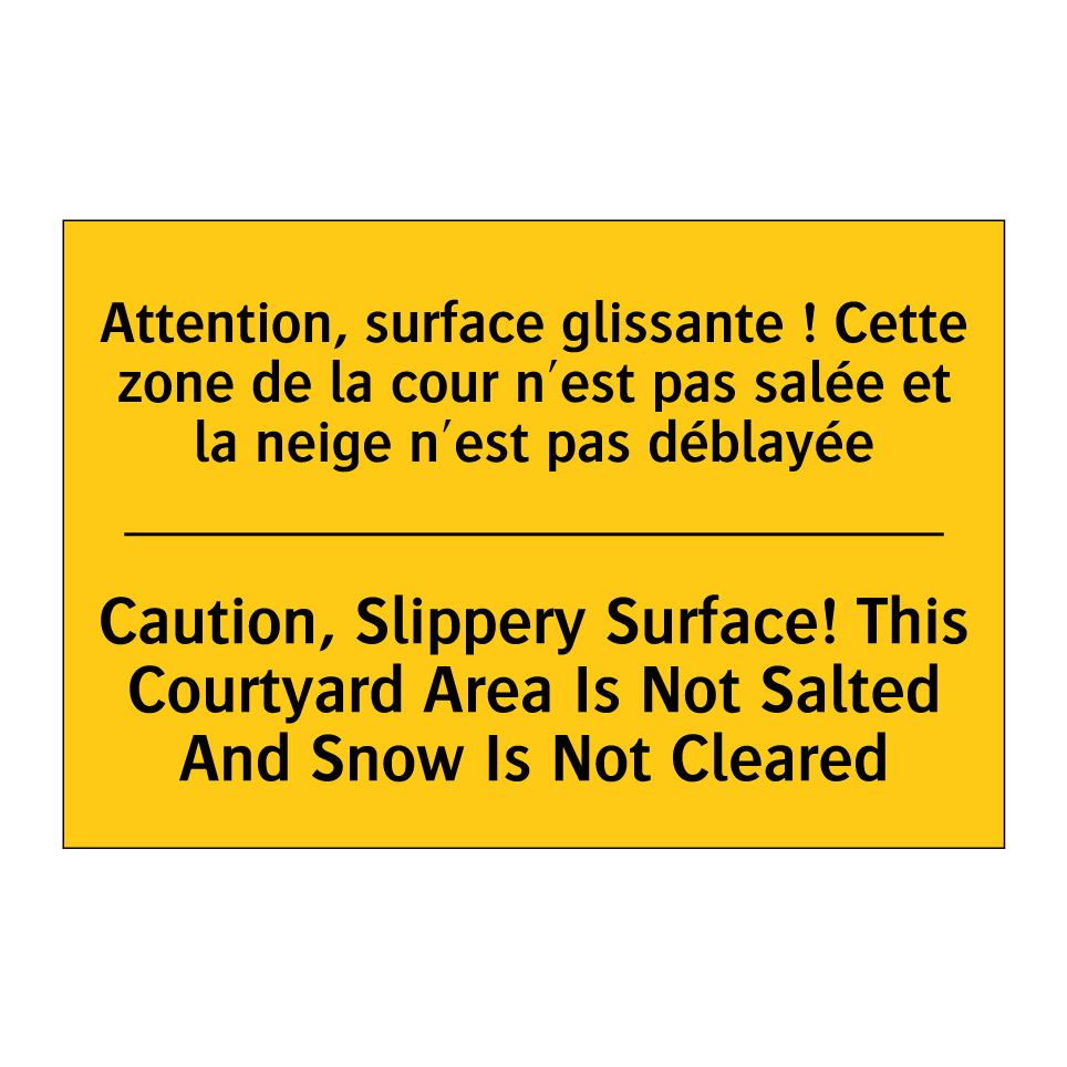 Attention, surface glissante ! /.../ - Caution, Slippery Surface! This /.../