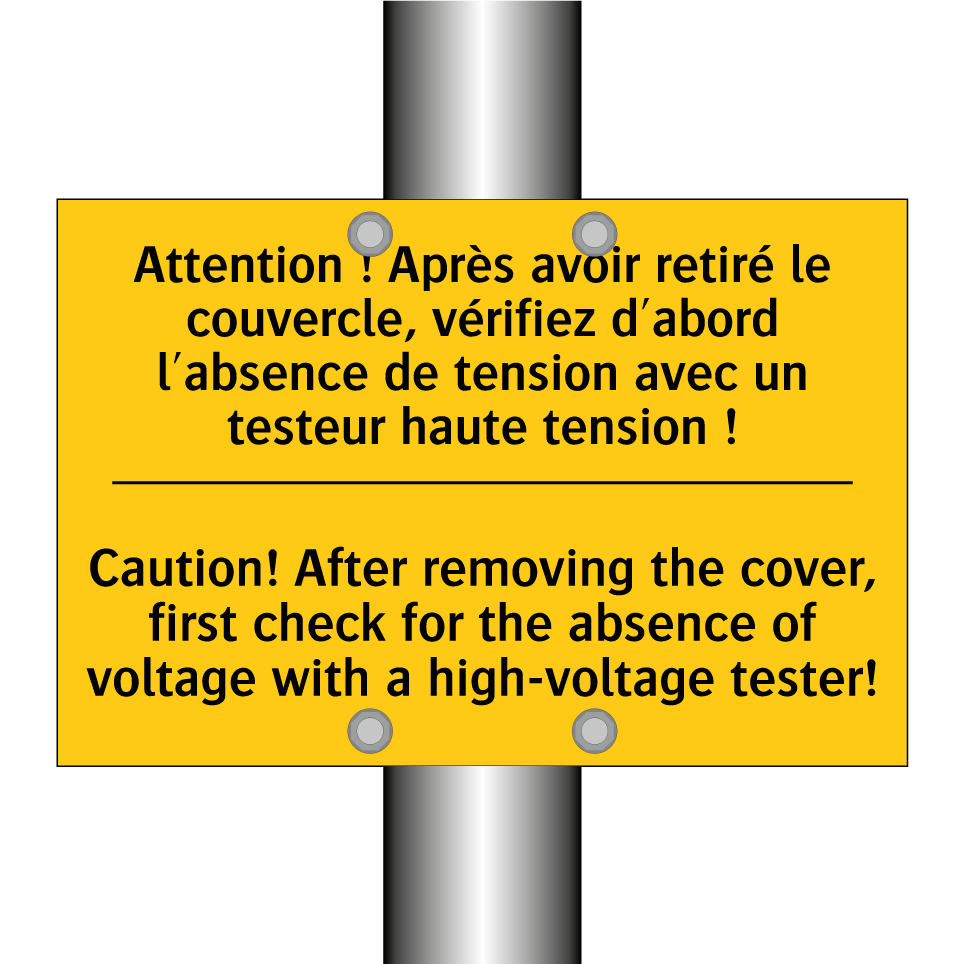 Attention ! Après avoir retiré /.../ - Caution! After removing the cover, /.../