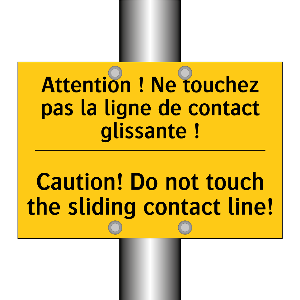 Attention ! Ne touchez pas la /.../ - Caution! Do not touch the sliding /.../