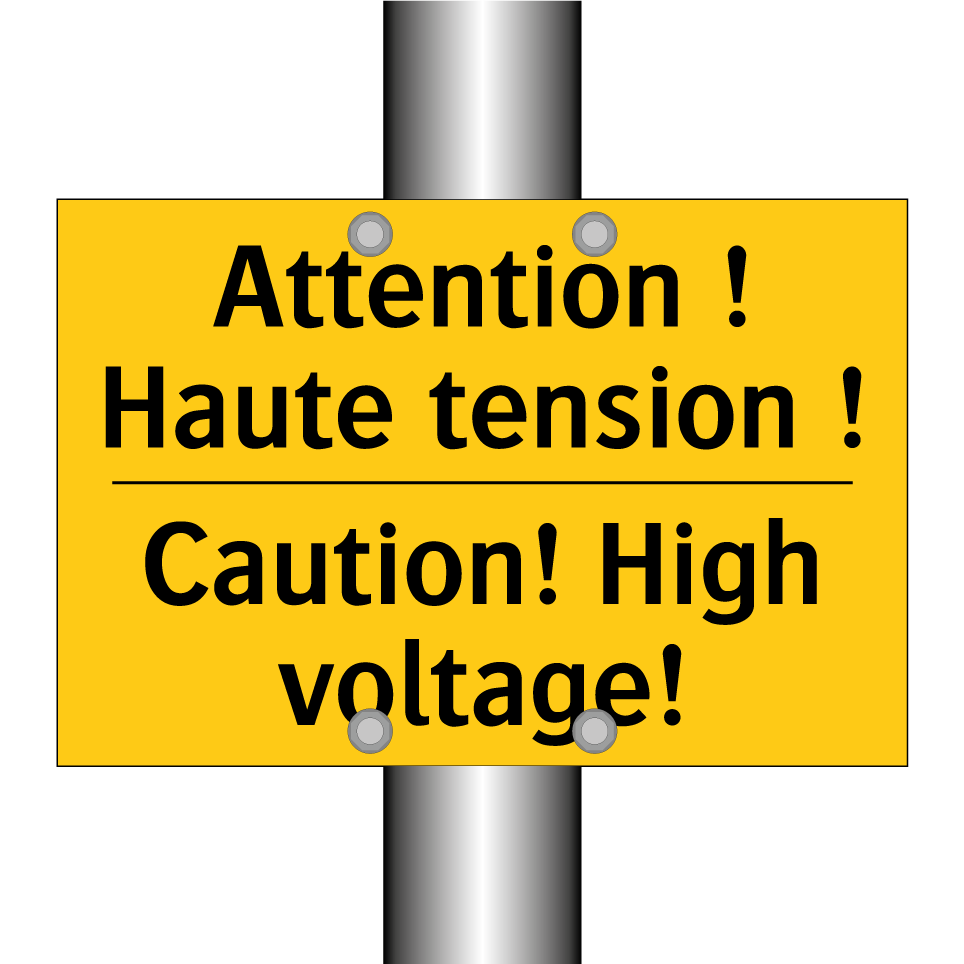 Attention ! Haute tension ! - Caution! High voltage!