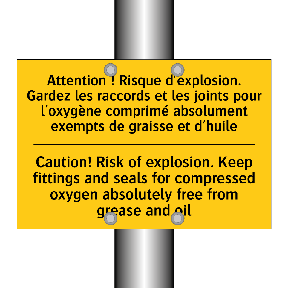 Attention ! Risque d'explosion. /.../ - Caution! Risk of explosion. Keep /.../