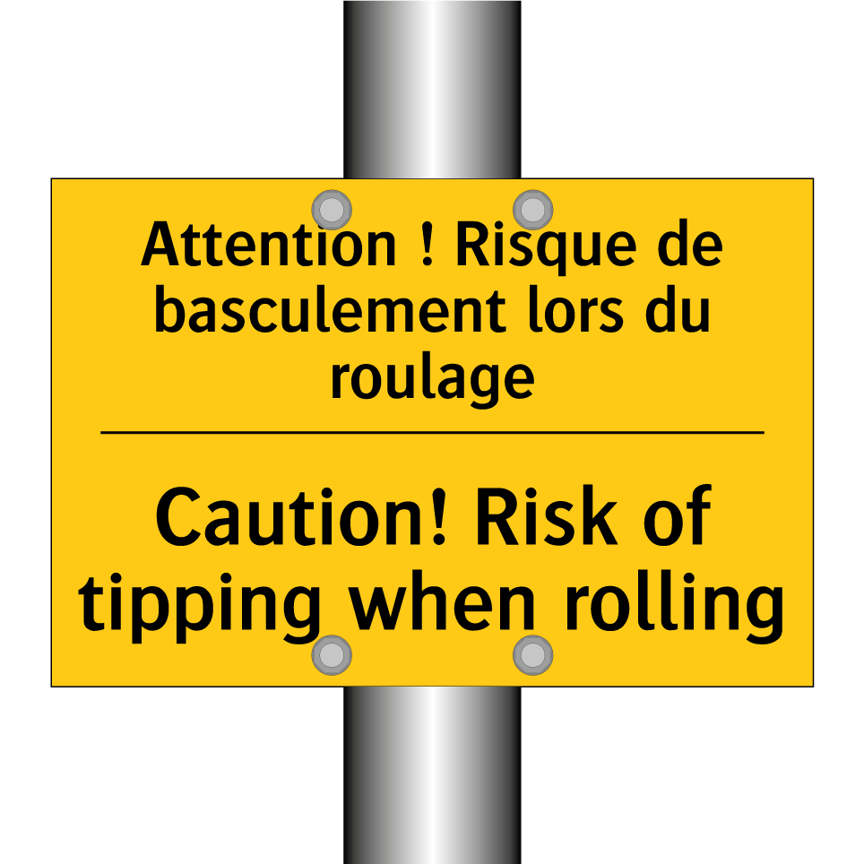 Attention ! Risque de basculement /.../ - Caution! Risk of tipping when /.../