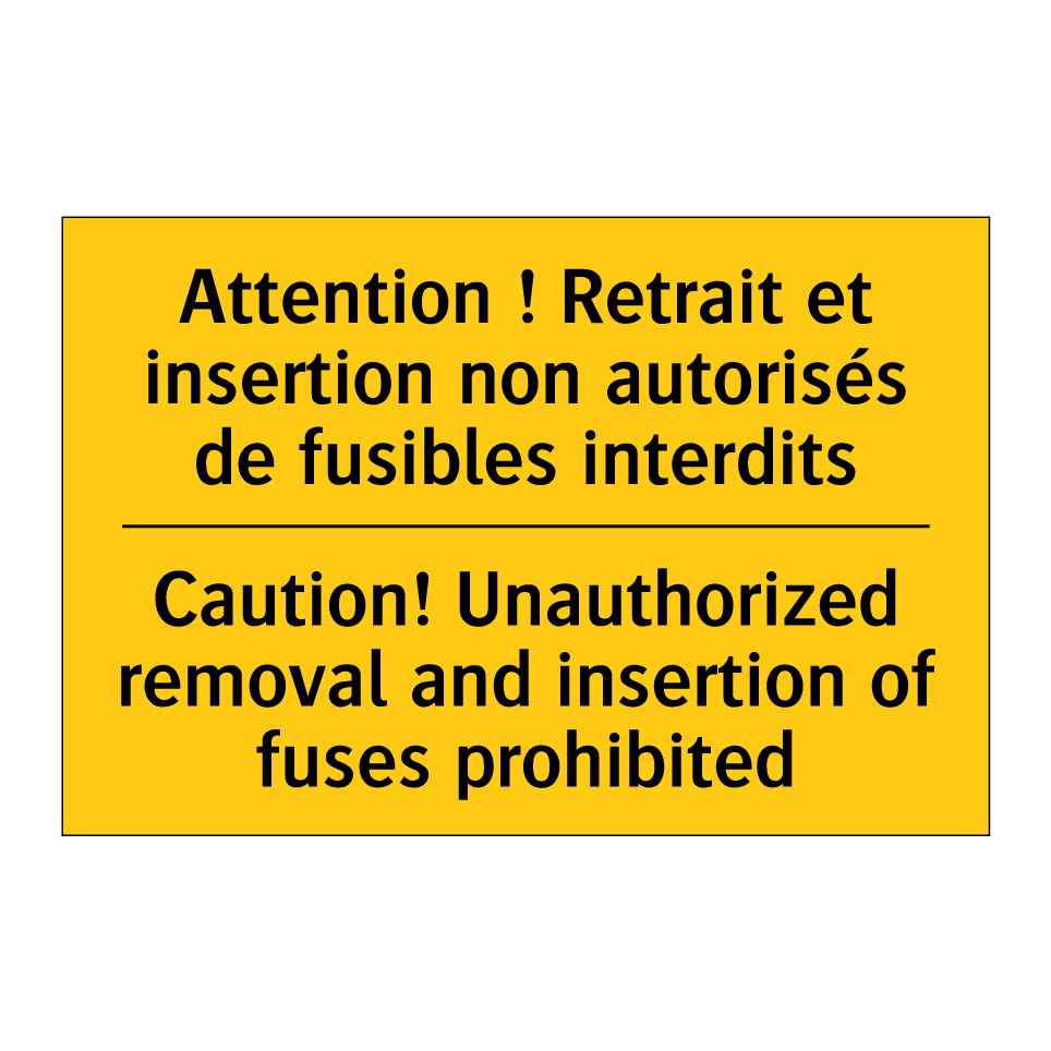 Attention ! Retrait et insertion /.../ - Caution! Unauthorized removal /.../