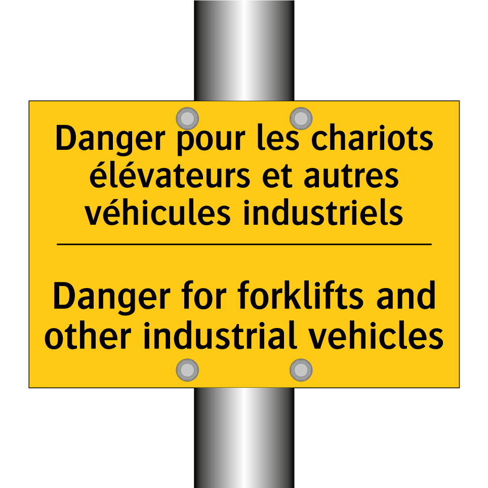 Danger pour les chariots élévateurs /.../ - Danger for forklifts and other /.../