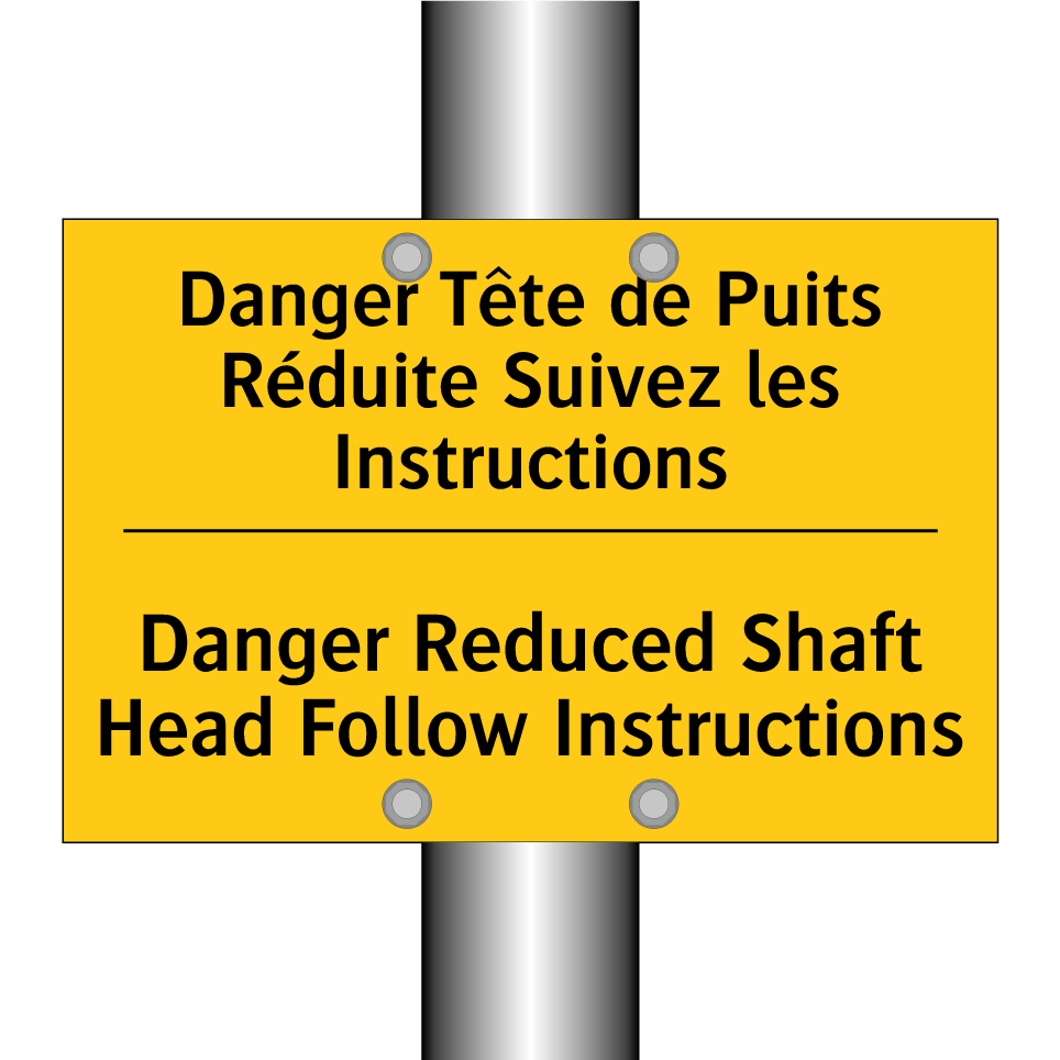 Danger Tête de Puits Réduite Suivez /.../ - Danger Reduced Shaft Head Follow /.../