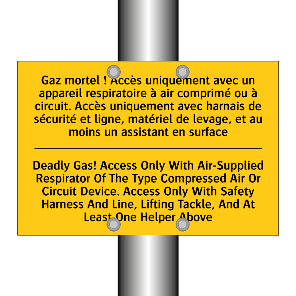 Gaz mortel ! Accès uniquement /.../ - Deadly Gas! Access Only With Air-Supplied /.../