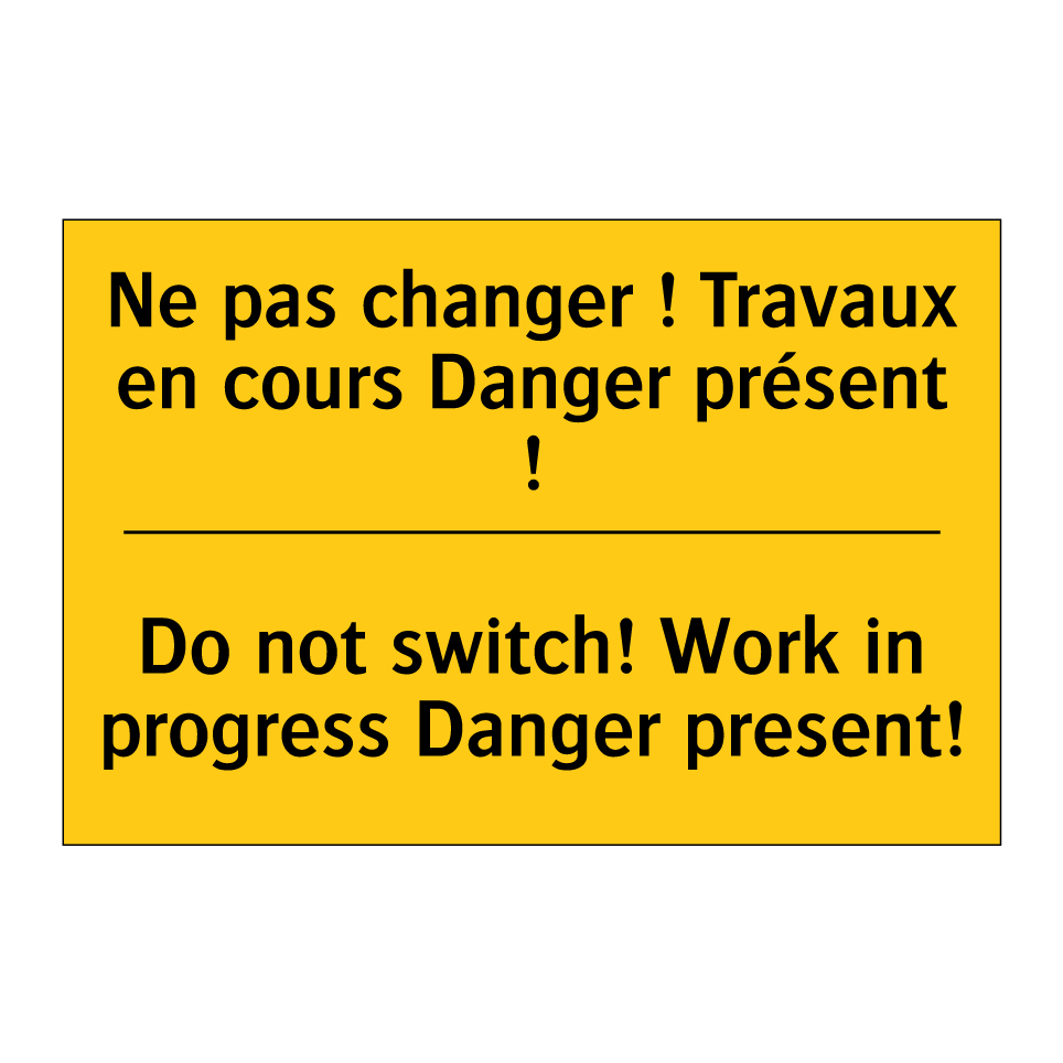 Ne pas changer ! Travaux en cours /.../ - Do not switch! Work in progress /.../