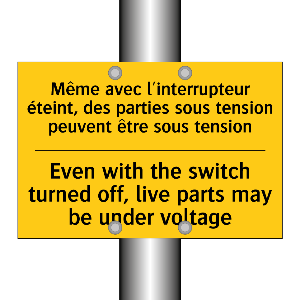 Même avec l'interrupteur éteint, /.../ - Even with the switch turned off, /.../