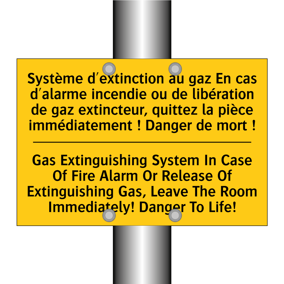 Système d'extinction au gaz En /.../ - Gas Extinguishing System In Case /.../