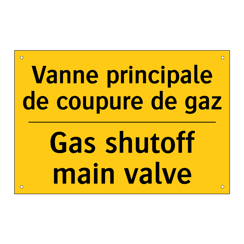 Vanne principale de coupure de /.../ - Gas shutoff main valve