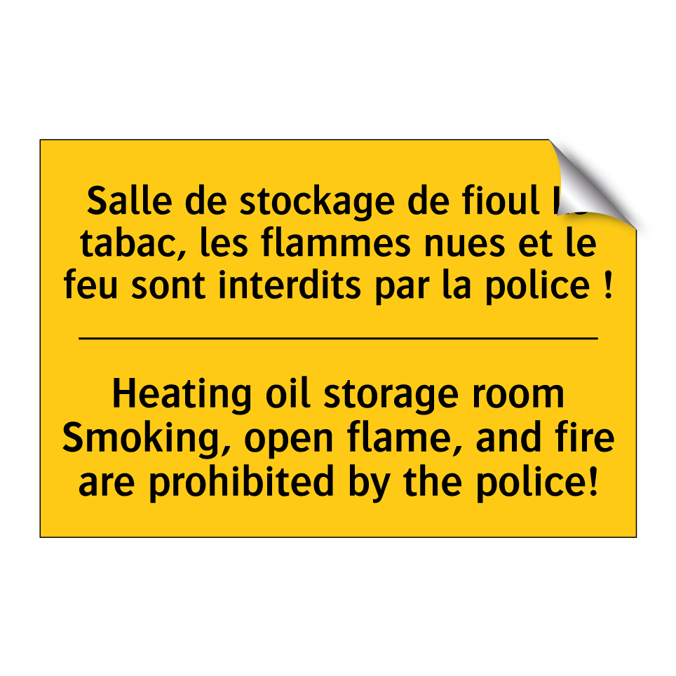 Salle de stockage de fioul Le /.../ - Heating oil storage room Smoking, /.../