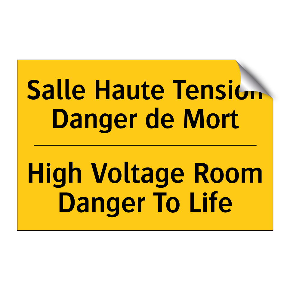 Salle Haute Tension Danger de /.../ - High Voltage Room Danger To Life /.../