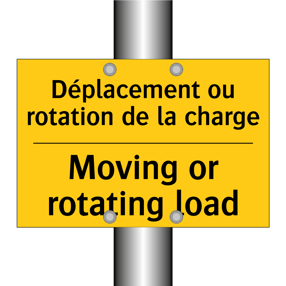 Déplacement ou rotation de la /.../ - Moving or rotating load