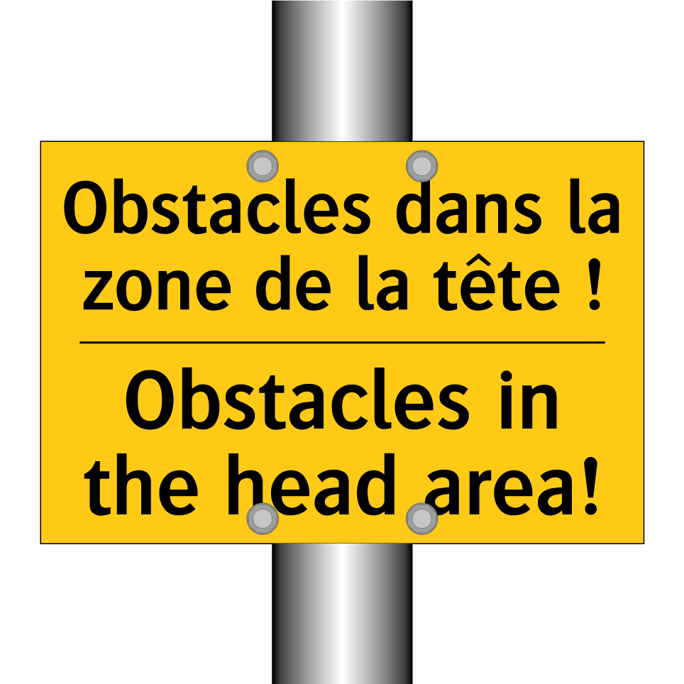 Obstacles dans la zone de la tête /.../ - Obstacles in the head area!