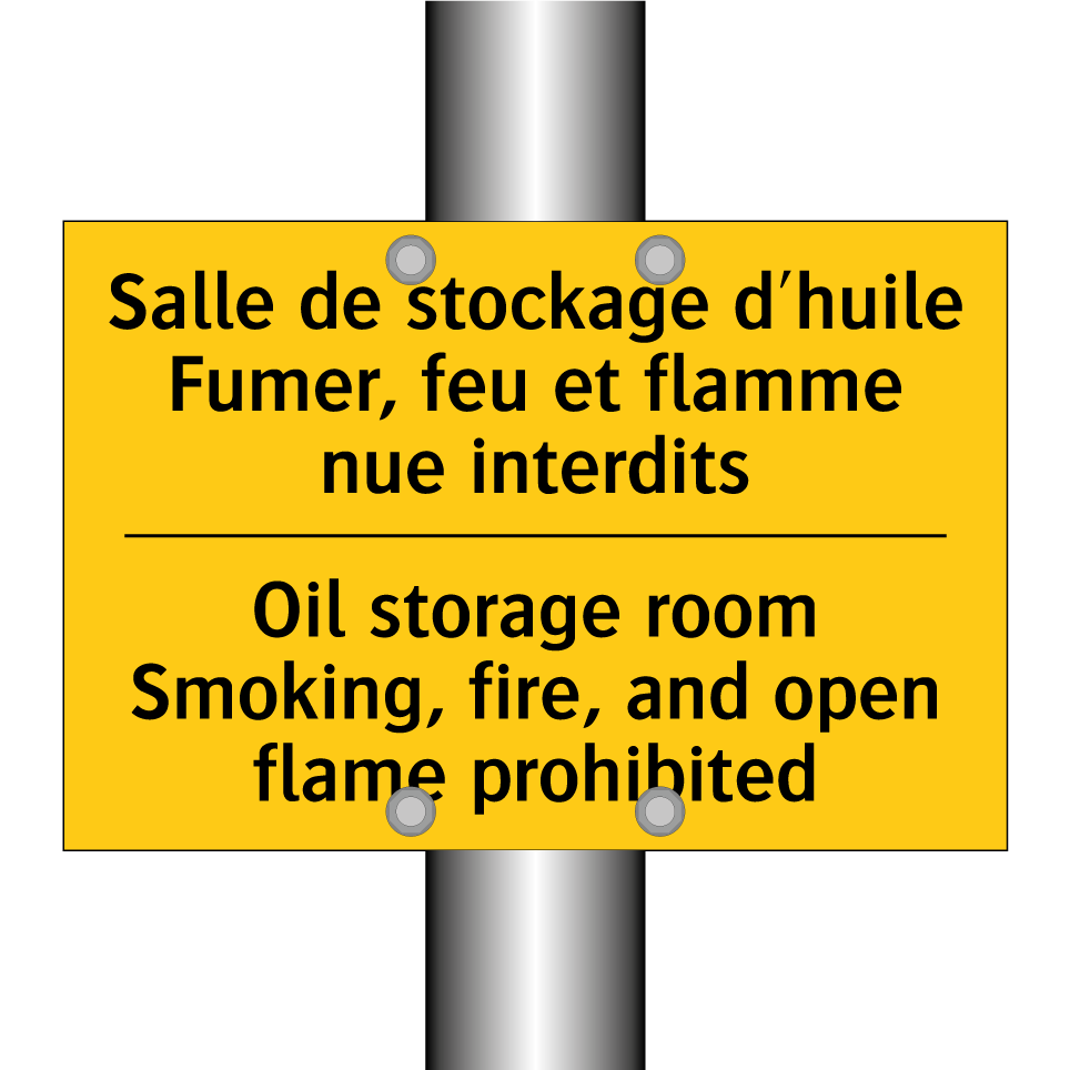 Salle de stockage d'huile Fumer, /.../ - Oil storage room Smoking, fire, /.../