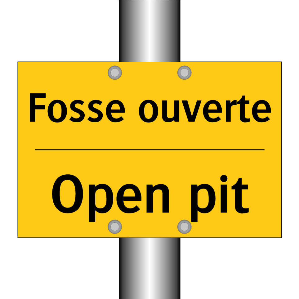 Fosse ouverte - Open pit