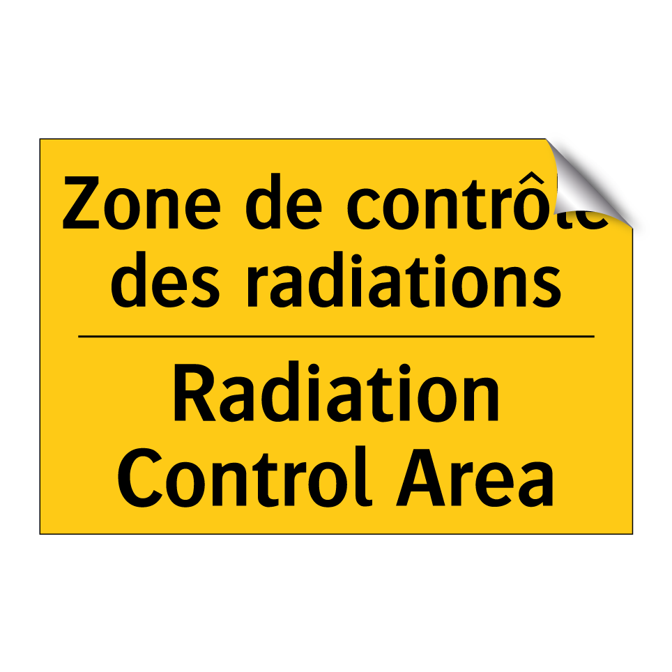 Zone de contrôle des radiations /.../ - Radiation Control Area
