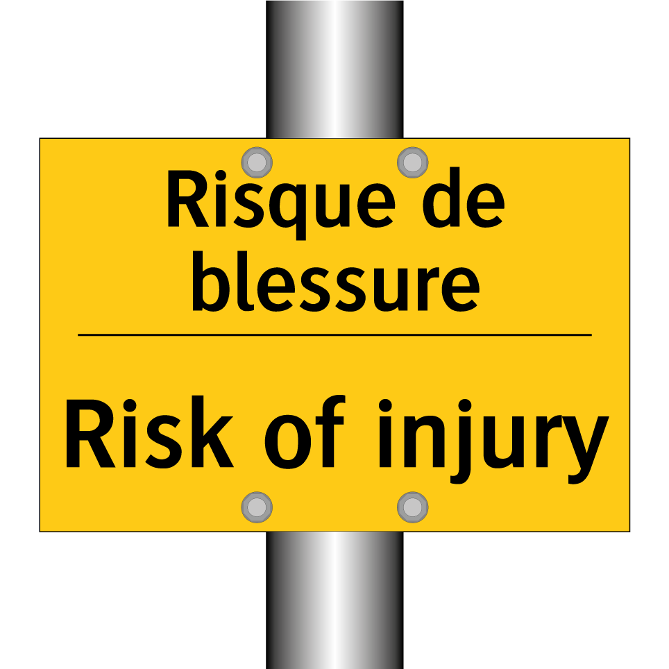 Risque de blessure - Risk of injury