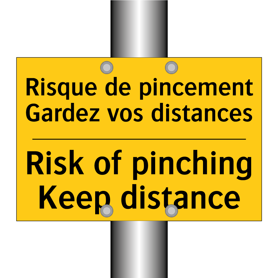 Risque de pincement Gardez vos /.../ - Risk of pinching Keep distance