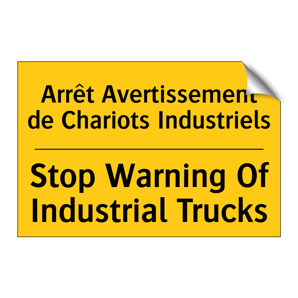 Arrêt Avertissement de Chariots /.../ - Stop Warning Of Industrial Trucks /.../