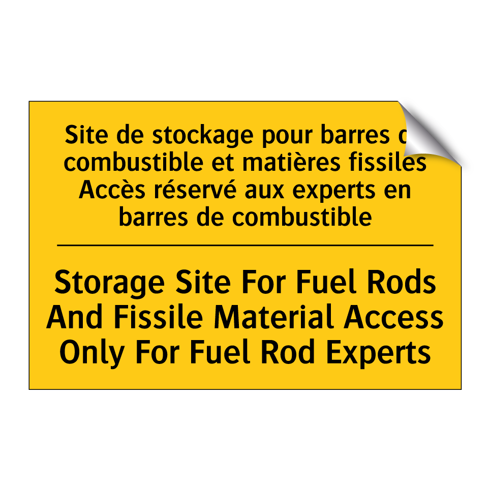 Site de stockage pour barres de /.../ - Storage Site For Fuel Rods And /.../