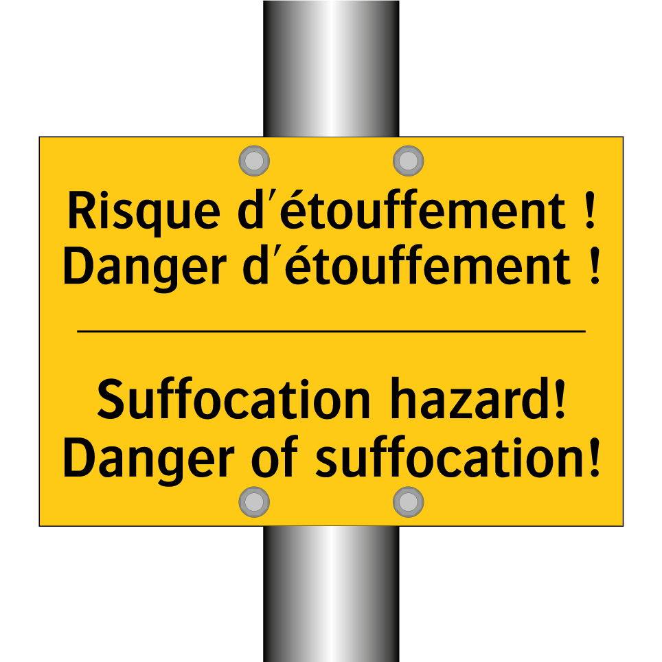 Risque d'étouffement ! Danger /.../ - Suffocation hazard! Danger of /.../