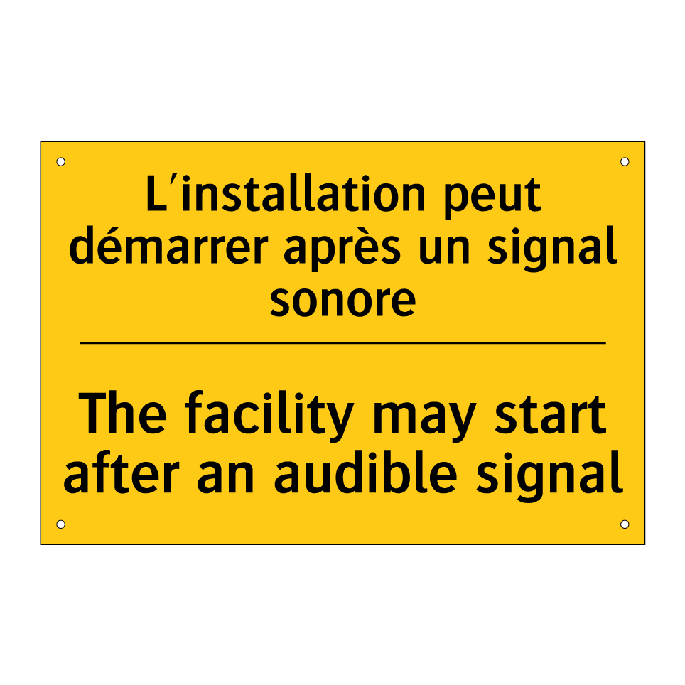 L'installation peut démarrer après /.../ - The facility may start after an /.../