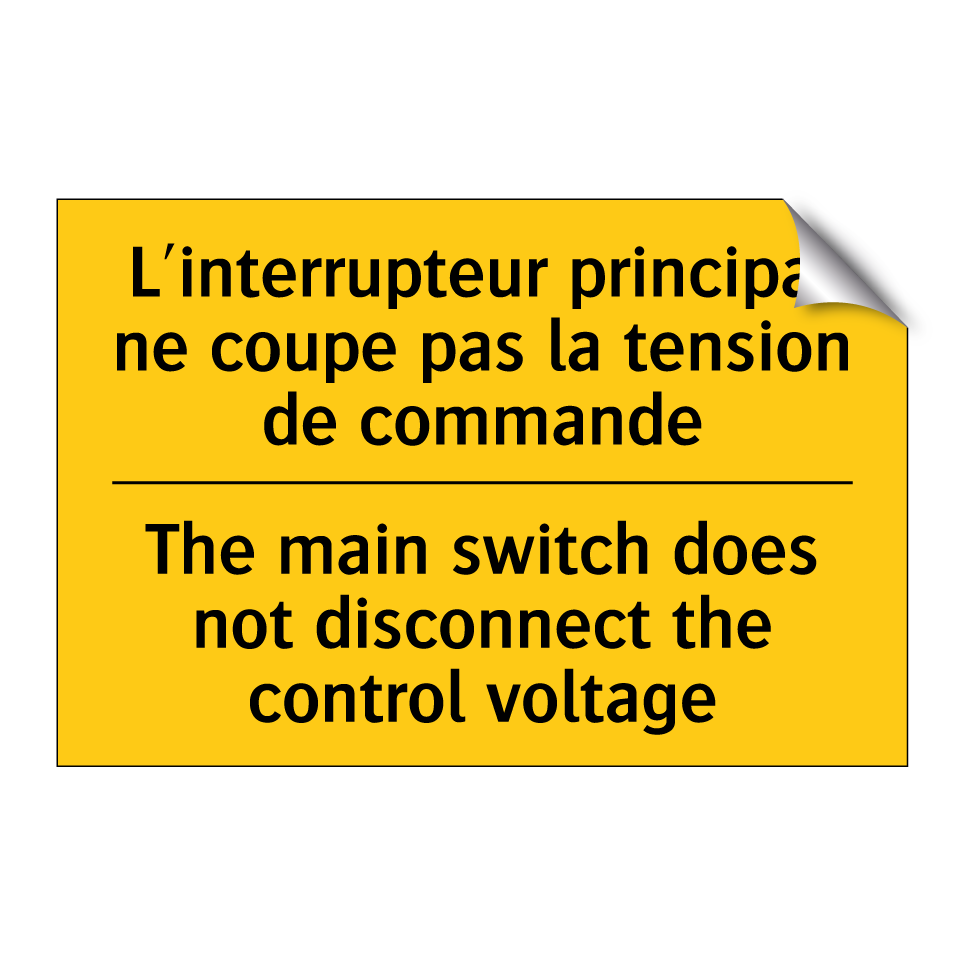 L'interrupteur principal ne coupe /.../ - The main switch does not disconnect /.../