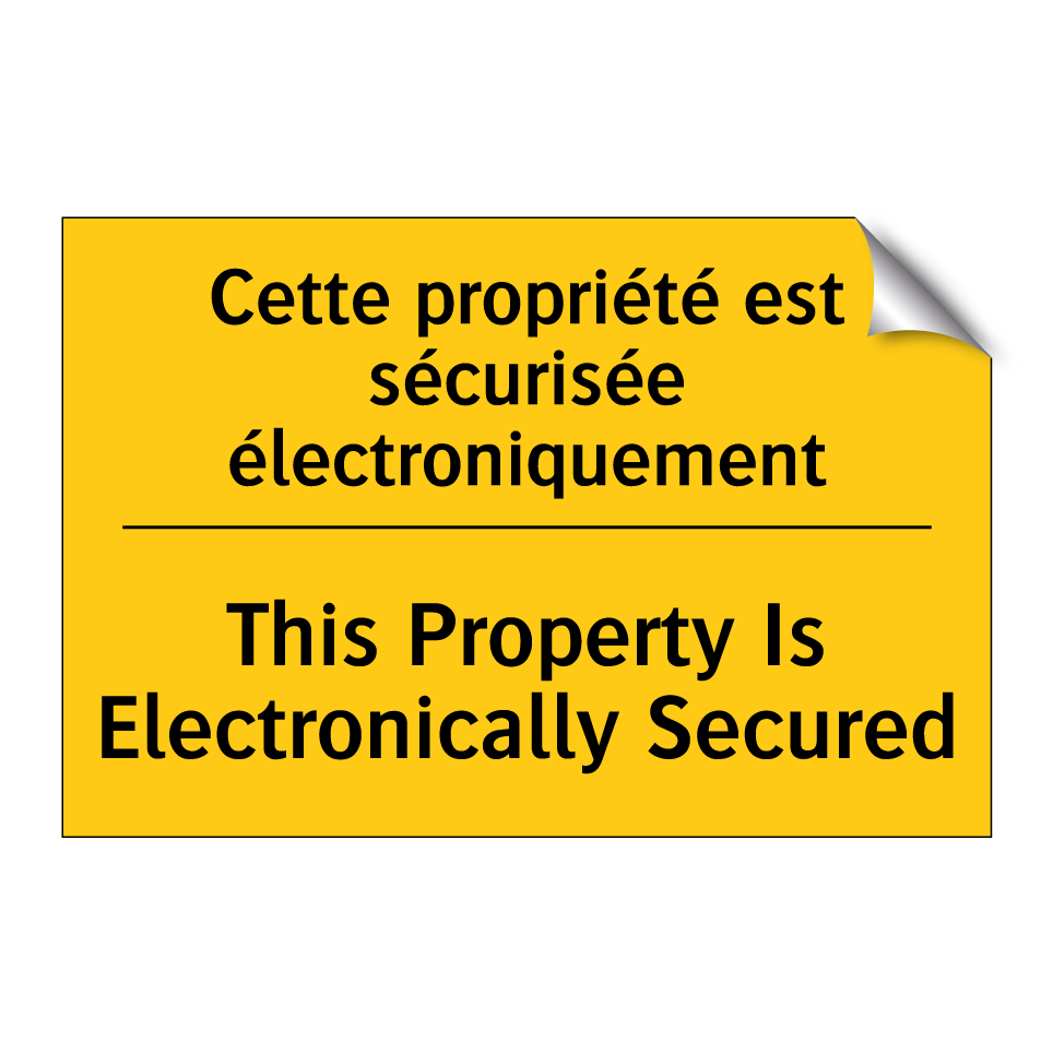 Cette propriété est sécurisée /.../ - This Property Is Electronically /.../