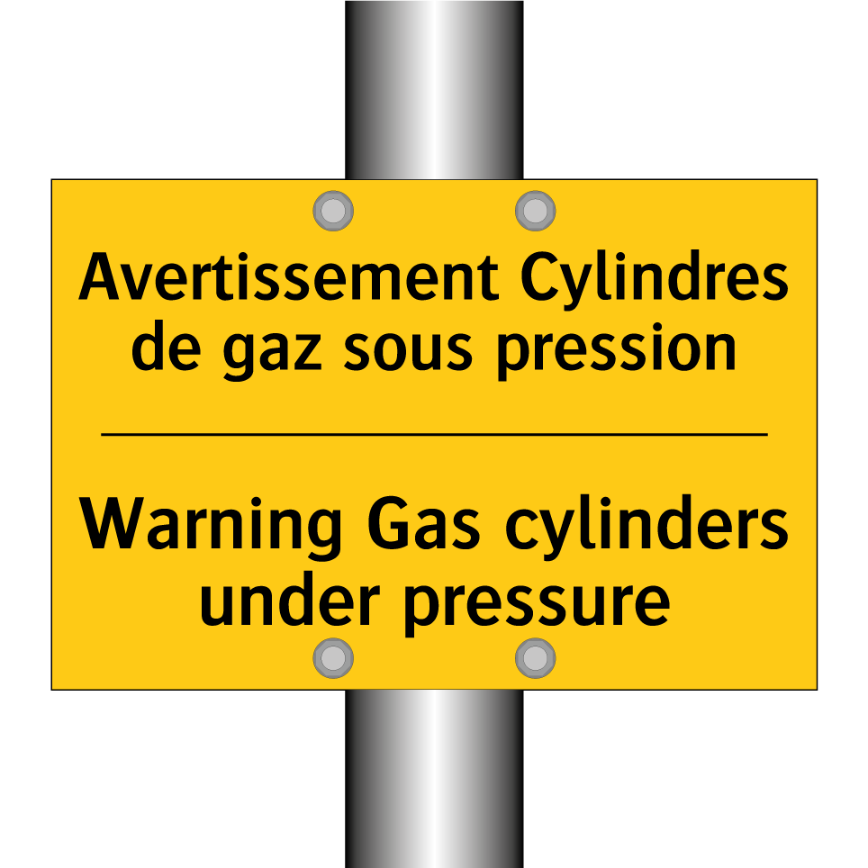 Avertissement Cylindres de gaz /.../ - Warning Gas cylinders under pressure /.../