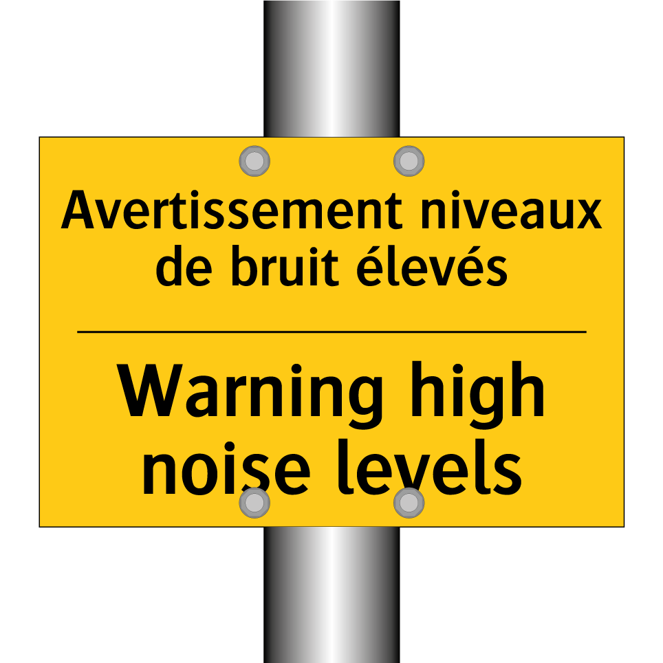 Avertissement niveaux de bruit /.../ - Warning high noise levels