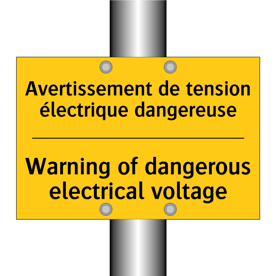 Avertissement de tension électrique /.../ - Warning of dangerous electrical /.../
