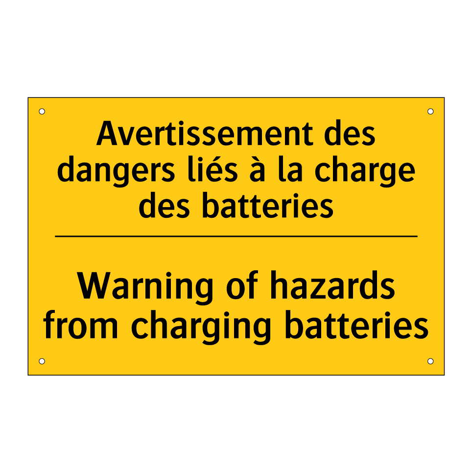 Avertissement des dangers liés /.../ - Warning of hazards from charging /.../