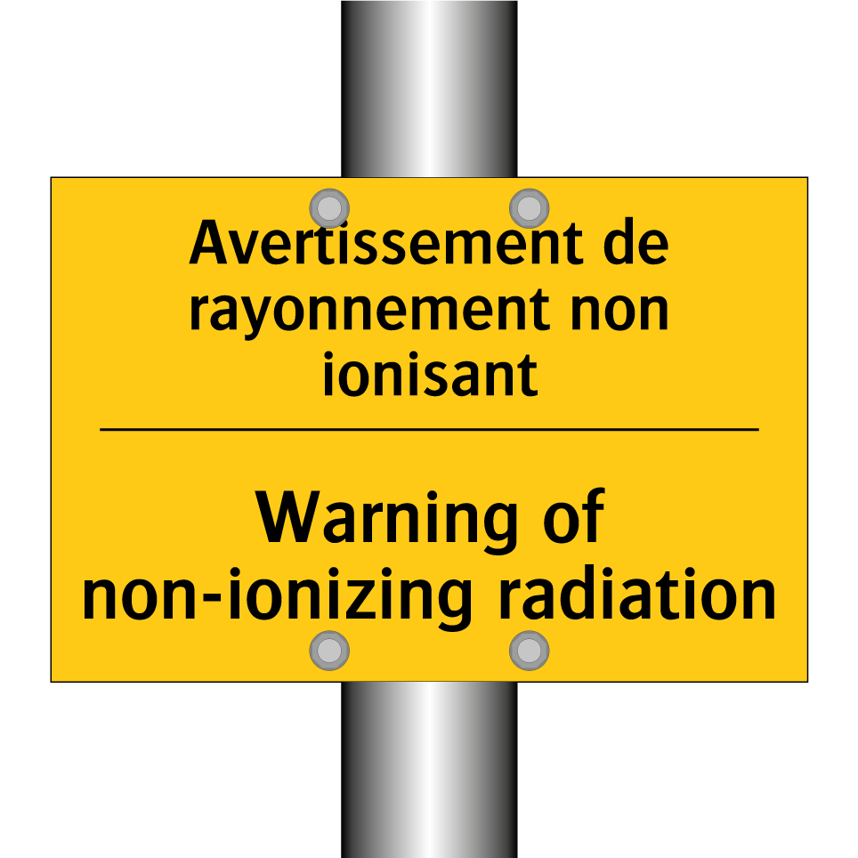 Avertissement de rayonnement non /.../ - Warning of non-ionizing radiation /.../